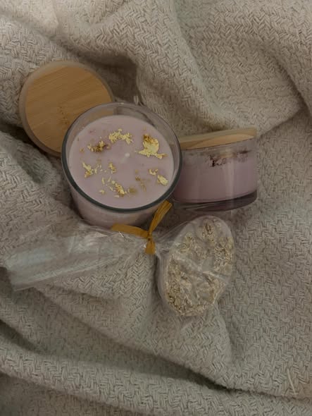 Restorative Glow soy candles in glass jars
